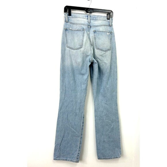 Favorite Daughter Cheshire Jeans Sz 24 Light Blue Straight Leg High Rise 1189R1 - Picture 5 of 12